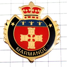 ピンバッジ・マルマンド4つのお城の塔の紋章 MARMANDE FRANCE ピンバッジ・マルマンド4つのお城の塔の紋章 MARMANDE FRANCE