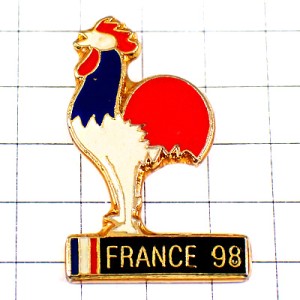 ピンバッジ・サッカーワールドカップ大会ニワトリ雄鶏フランス国鳥トリコロール WORLD-CUP-1998 FRANCE-98 WORLDCUP-1998 ピンバッジ・サッカーワールドカップ大会ニワトリ雄鶏フランス国鳥トリコロール WORLD-CUP-1998 FRANCE-98 WORLDCUP-1998