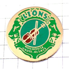 ピンバッジ・バイオリン音楽ヴァイオリン楽器ライオンズクラブ LIONS-CLUB VIOLIN MULHOUSE ALSACE FRANCE