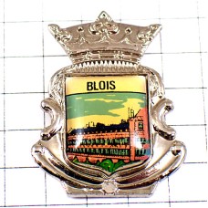 ピンバッジ・ブロワ城の紋章シルバー銀色 BLOIS LOIRE CASTLE FRANCE ピンバッジ・ブロワ城の紋章シルバー銀色 BLOIS LOIRE CASTLE FRANCE