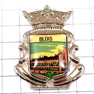 ピンバッジ・ブロワ城の紋章シルバー銀色 ピンバッジ・ブロワ城の紋章シルバー銀色