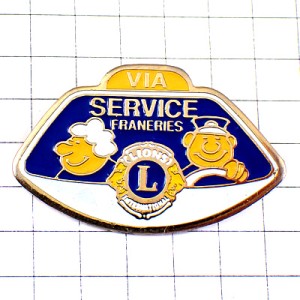 ピンバッジ・タクシー運転手とお客さんサービスＬライオンズクラブ