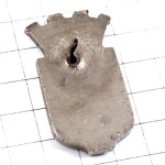 ピンバッジ・トゥール紋章アンドル=エ=ロワール県シルバー銀色 ピンバッジ・トゥール紋章アンドル=エ=ロワール県シルバー銀色