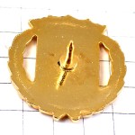 ピンバッジ・金色ゴールド紋章ローリエ月桂樹