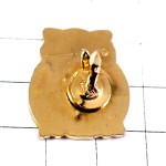 ピンバッジ・フクロウ鳥ミミズク茶色い梟