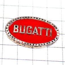 ピンバッジ・ブガッティ車ロゴ赤 BUGATTI FRANCE