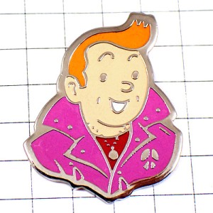 ピンバッジ・タンタンの冒険主人公BD漫画 TINTIN HERGE