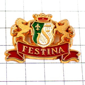 ピンバッジ・スイス時計フェスティナ馬の紋章ＦFESTINA SWISS