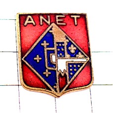 ピンバッジ・アネ紋章ブルー赤 COAT-ANET FRANCE ピンバッジ・アネ紋章ブルー赤 COAT-ANET FRANCE