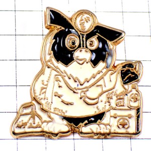 ピンバッジ・フクロウ鳥ミミズク梟のお医者さん医療