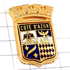 ピンバッジ・コートダジュール紺碧海岸プロバンス南仏紋章ゴールド金色 COTE-D-AZUR MONACO NICE SAINT-RAPHAEL CANNES FRANCE ピンバッジ・コートダジュール紺碧海岸プロバンス南仏紋章ゴールド金色 COTE-D-AZUR MONACO NICE SAINT-RAPHAEL CANNES FRANCE