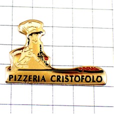 ピンバッジ・ピザ屋さんの窯入れシェフ料理人コックさん PIZZA PIZZERIA CRISTOFOLO ピンバッジ・ピザ屋さんの窯入れシェフ料理人コックさん PIZZA PIZZERIA CRISTOFOLO