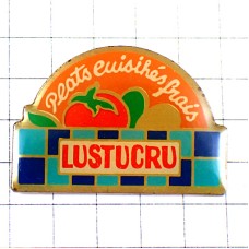 ピンバッジ・トマト野菜パスタ LUSTUCRU FRANCE
