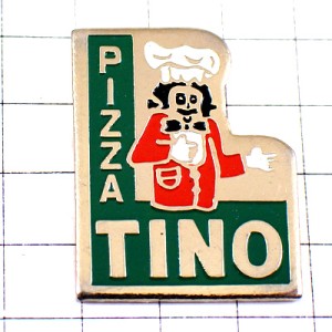 ピンバッジ・ピザ屋さんシェフ料理人コックさん蝶ネクタイ