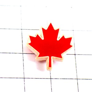 ピンバッジ・カナダ国旗のカエデ楓メープル赤 CANADA LEAVE FLAG