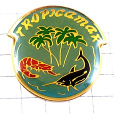 ピンバッジ・エビ海老カジキマグロ南国ヤシの木トロピカル鮪魚 TROPICAMAR ESPADON FRANCE