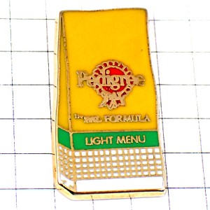 ピンバッジ・ぺディグリー餌の入った黄色い袋型ペット動物 PEDIGREE-PAL