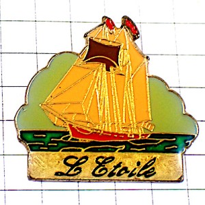 ピンバッジ・ボート帆船ヨット星エトワル