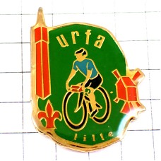 ピンバッジ・自転車サイクリング風車小屋タワー百合の紋章 URFA-LILLE CYCLING FRANCE ピンバッジ・自転車サイクリング風車小屋タワー百合の紋章 URFA-LILLE CYCLING FRANCE