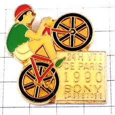 ピンバッジ・マウンテンバイク自転車ソニーVTTレース SONY JAPAN PARIS FRANCE