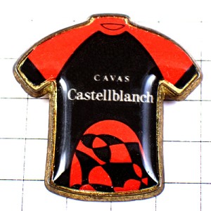 ピンバッジ・自転車レース選手のシャツ酒スポンサーのカヴァ