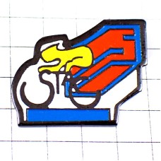 ピンバッジ・自転車レース黄色い選手 CYCLING COLORS FRANCE