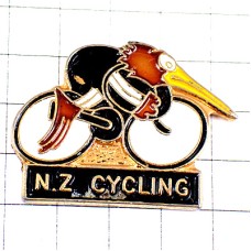 ピンバッジ・自転車キウイ鳥のサイクリング選手 NEW-ZEALAND KIWI CYCLING ピンバッジ・自転車キウイ鳥のサイクリング選手 NEW-ZEALAND KIWI CYCLING