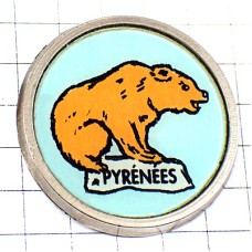 ピンバッジ・ピレネー山脈の茶色いクマ熊 BEAR PYRENNEES MOUNTAIN FRANCE ピンバッジ・ピレネー山脈の茶色いクマ熊 BEAR PYRENNEES MOUNTAIN FRANCE