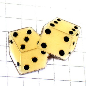 ピンバッジ・サイコロ骰子２個
