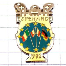 ピンバッジ・エスペランス希望イタリア国旗フランス星ドイツ欧州旗EU欧州連合 ESPERANCE ITALY FRANCE GERMANY FLAG EUROPE ピンバッジ・エスペランス希望イタリア国旗フランス星ドイツ欧州旗EU欧州連合 ESPERANCE ITALY FRANCE GERMANY FLAG EUROPE