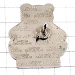 ピンバッジ・白い熊のぬいぐるみクマ