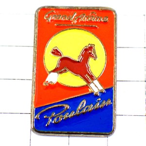 ピンバッジ・ココア飲み物プーラン子馬 CHOCOLAT POULAIN FRANCE