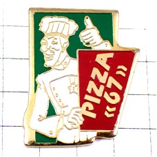ピンバッジ・ピザ屋さんシェフ料理人オッケー PIZZA-67 FRANCE