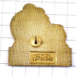 ピンバッジ・熊と犬のぬいぐるみ青とオレンジ色