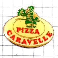 ピンバッジ・ピザ屋さんシェフ料理人の窯入れ PIZZA CARAVELLE ITALIA ITALY ROMA