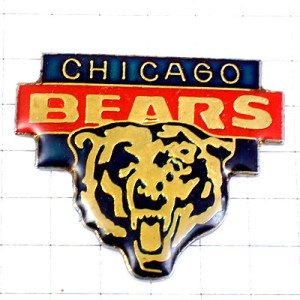 ピンバッジ・シカゴベアーズ熊アメフト/USA米国クマ CHICAGO BEARS