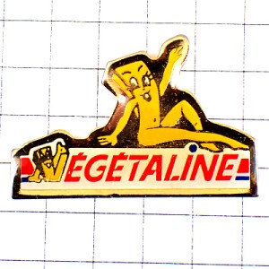 ピンバッジ・フライドポテトのセクシー女の子 VEGETALINE FRANCE