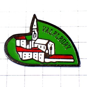 ピンバッジ・バルフルーリー高い塔のある村 ピンバッジ・バルフルーリー高い塔のある村