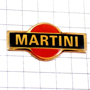 ピンバッジ・マルティーニ酒ロゴ赤い丸 MARTINI ITALIA ITALY