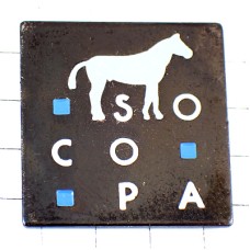 ピンバッジ・白い馬ウマ SOCOPA FRANCE