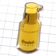 ピンバッジ・スタンダール化粧品クリーム容器 STENDHAL PREVENANCE FRANCE