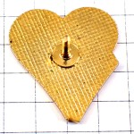 ピンバッジ・雪山ブルー青いハート