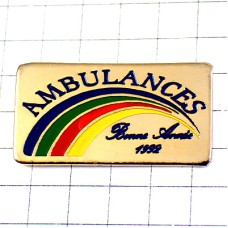 ピンバッジ・あけましておめでとう虹カラフル救急医療 BONNE-ANNEE RAINBOW COLORS AMBULANCE FRANCE ピンバッジ・あけましておめでとう虹カラフル救急医療 BONNE-ANNEE RAINBOW COLORS AMBULANCE FRANCE