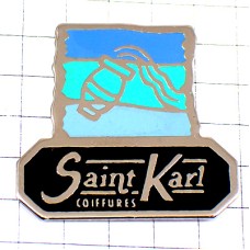 ピンバッジ・星占い水瓶座みずがめ座サンカール美容室パステルカラー青 SAINT-KARL VERSEAU FRANCE