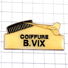 ピンバッジ・ハサミとクシ美容師の道具 B-VIX HAIRDRESSER FRANCE ピンバッジ・ハサミとクシ美容師の道具 B-VIX HAIRDRESSER FRANCE