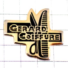 ピンバッジ・ハサミとクシ美容師の道具ジェラール GERARD-COIFFURE HAIRDRESSER FRANCE ピンバッジ・ハサミとクシ美容師の道具ジェラール GERARD-COIFFURE HAIRDRESSER FRANCE