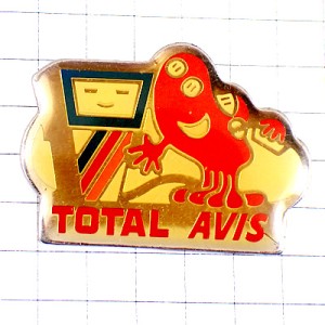 ピンバッジ・トータル石油の給油機と液体くん TOTAL FRANCE