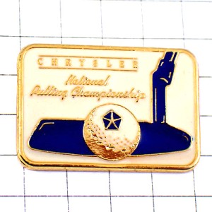 ピンバッジ・ゴルフ球クライスラー大会 CHRYSLER USA