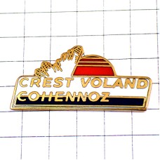 ピンバッジ・太陽と水晶クリスタル STONE CRISTAUX CREST-VOLAND MINERALS FRANCE