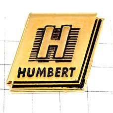 ピンバッジ・アルファベットＨゴールド金色 HUMBERT FRANCE